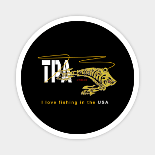 I Love Fishing in The USA, Tampa Bay Florida, TPA Magnet